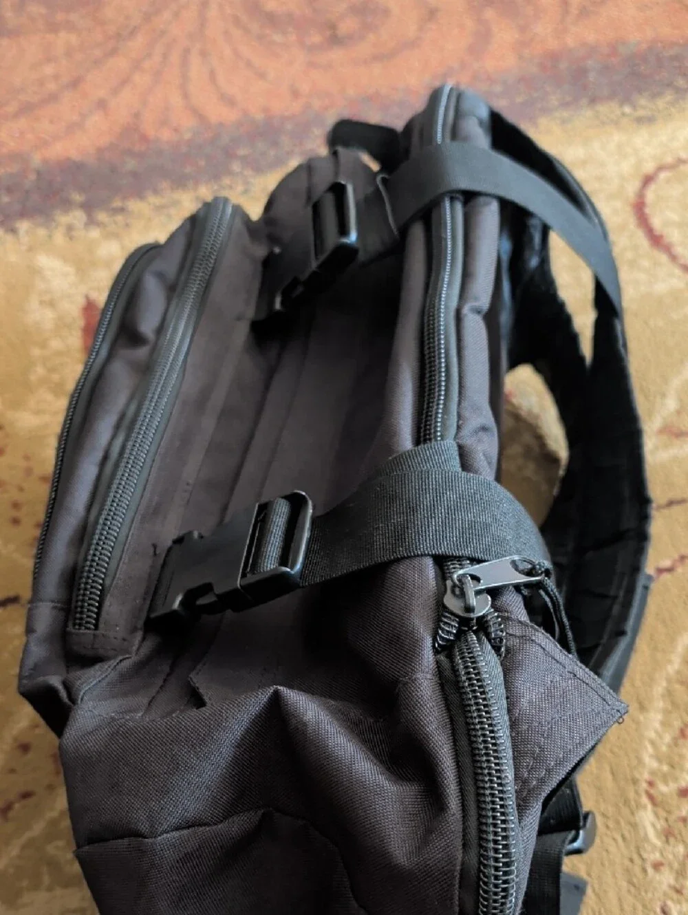 Black Tactical Men’s Backpack - Durable Everyday Carry